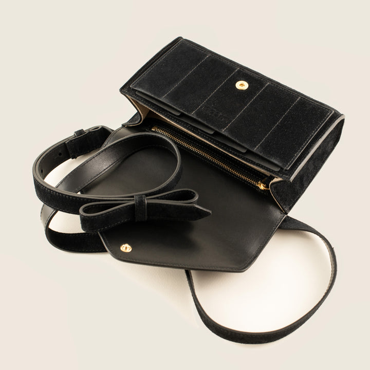 INTASCA Bag || Black Suede