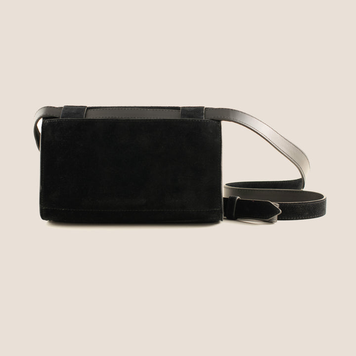 INTASCA Bag || Black Suede